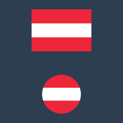 vector illustration of Austria flag sign symbol