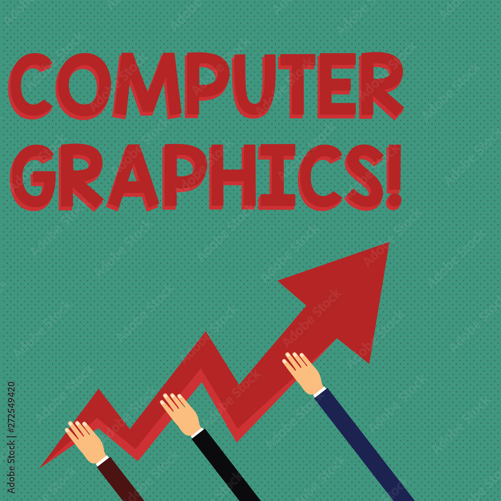 Fototapete conceptual hand writing showing computer graphics. concept meaning visual representations of data di