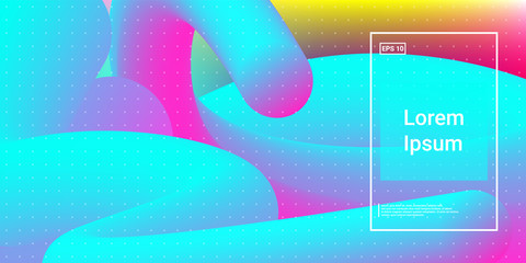 Modern Dynamic Flow Shapes with Fluid Glow Effect.