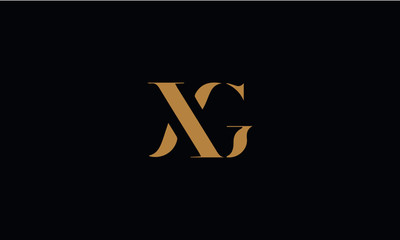 XG logo design template vector illustration