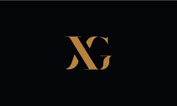 XG logo design template vector illustration