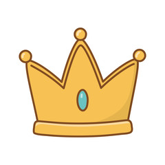 Isolated royal crown design vector illustration