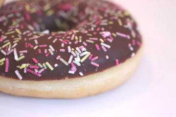 Chocolate iced donut