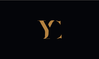 YC logo design template vector illustration