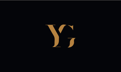 YG logo design template vector illustration
