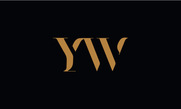 YW logo design template vector illustration