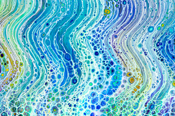 Abstract Colorful Wave Background Paint
