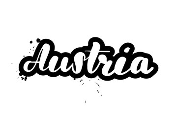 brush lettering Austria