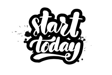 brush lettering start today