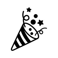 popper - party icon vector
