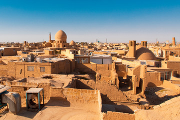 Kashan merchant city Iran skyline 