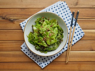 한국의 음식 상추 간장무침, 한국의 샐러드 