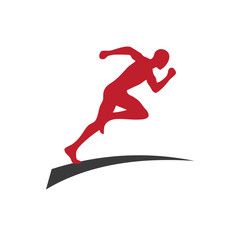 Fototapeta na wymiar Running and Marathon Logo Vector