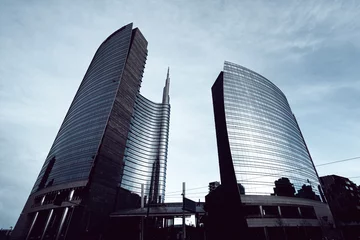 Fototapeten Wolkenkratzer in Mailand © Davide