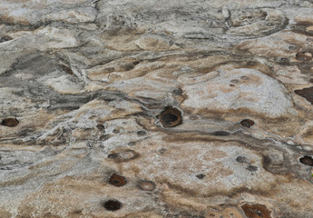 Rock Erosion Pattern near Stone Mountain Georgia