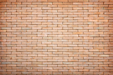 Fototapeta premium Old brown brick wall texture background, vintage wall