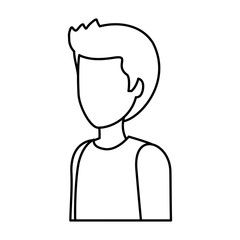 happy young man avatar character