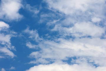 Naklejka na ściany i meble blue sky background and white clouds soft focus
