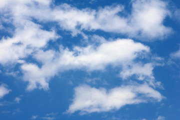 Fototapeta na wymiar blue sky background and white clouds soft focus