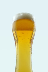 Full beer glass, A glass of cold beer macro photography, cool beer object