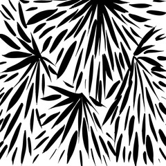 Brush grunge pattern. White and black vector.