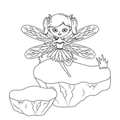 Fairy cartoon of fairytale design