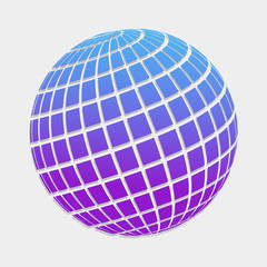 colorful circle square abstract logo vector illustration