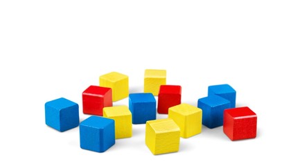 Toys collection isolated on  background