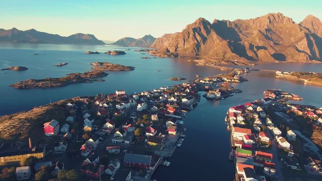 Aerial Footage Of Lofoten - Norway