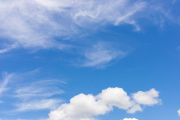blue sky background with clouds
