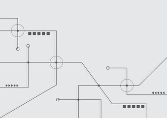 Abstract geometric connect lines and dots.Simple technology graphic background.Illustration Vector design Network and Connection concept.