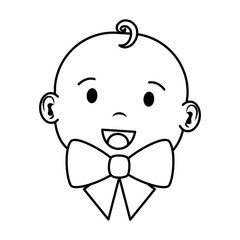 cute little baby boy character