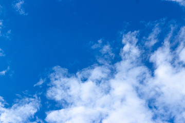 blue sky with white clouds