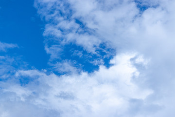 blue sky with white clouds