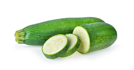 fresh cucumber on white background.