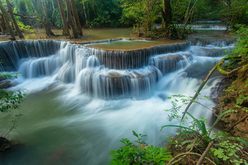 Huai Mae Khamin waterfall, Kanchanaburi, Thailand