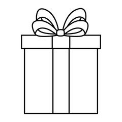 gift box present isolated icon