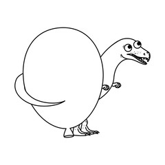 cute spinosaurus with balloon helium