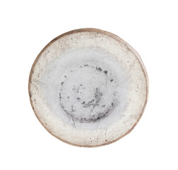 Ancient  drum  head isolated on white background with clipping path