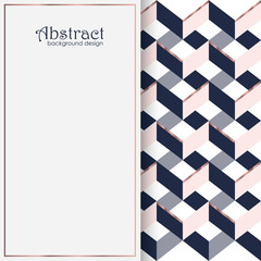frame with  geometric pattern. Vector illustration