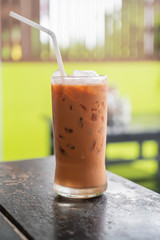 Ice Coffee glass of juice