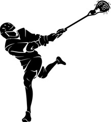 Lacrosse Male Playing Game