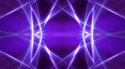 Abstract background neon with lines and glow