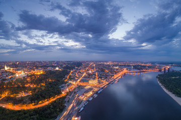 Kiev night city , Ukraine