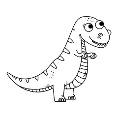 cute tyrannosaurus rex comic character