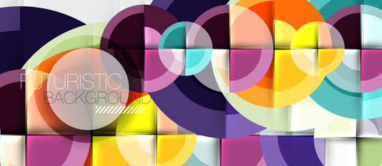 Obraz premium Geometric design abstract background - circles