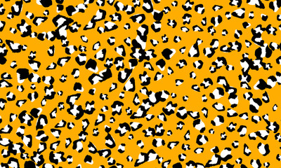 Leopard print design. Animal skin pattern.