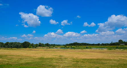 A plain on the Loire river valley, on a hot summer day