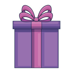 gift box present isolated icon