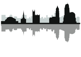 Fototapeta premium city skyline cincinnati in united states
